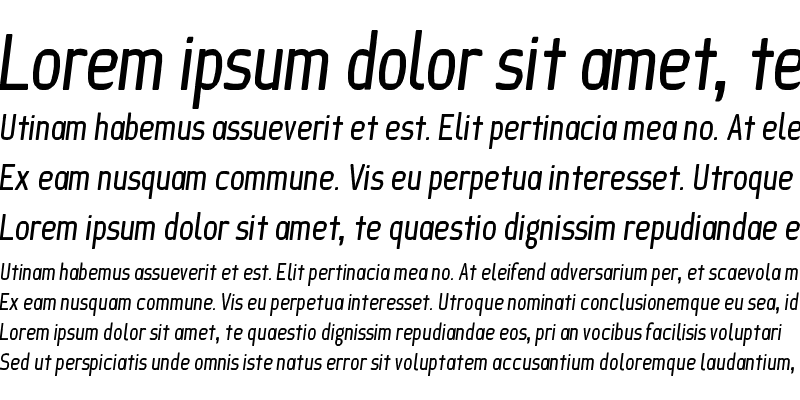 Sample of Ice Sans Compressed Italic