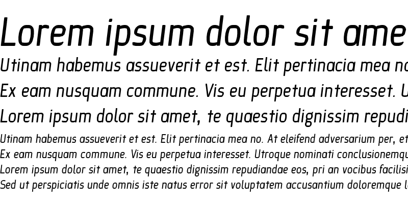 Sample of Ice Sans Italic