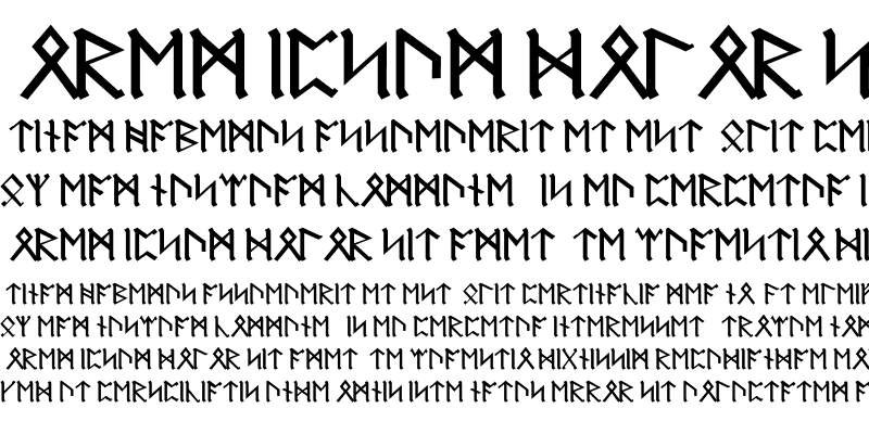 Sample of Icelandic Runes Normal