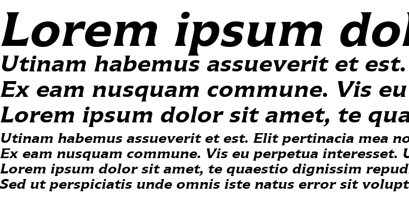 Sample of Icone LT Bold Italic OsF
