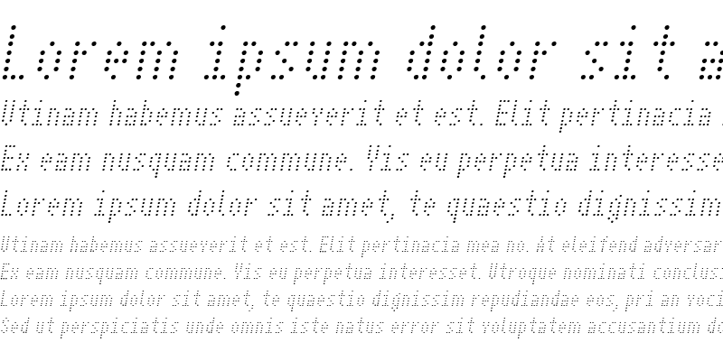Sample of IDE Medium Italic