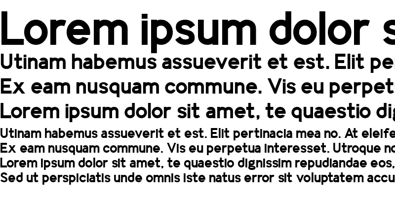 Sample of IdentikalSans Bold