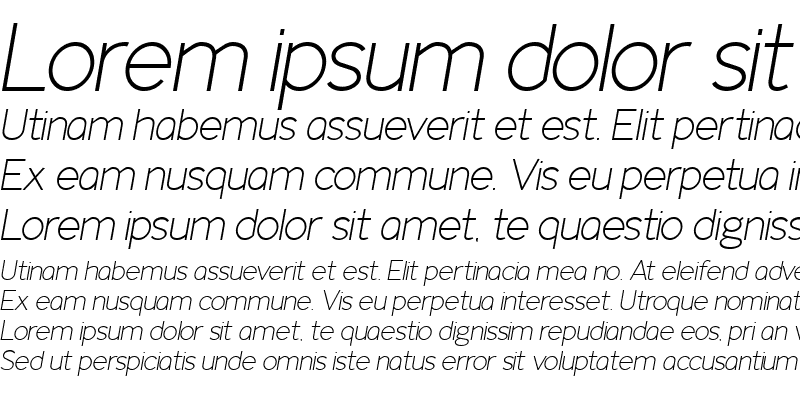 Sample of IdentikalSans LightItalic