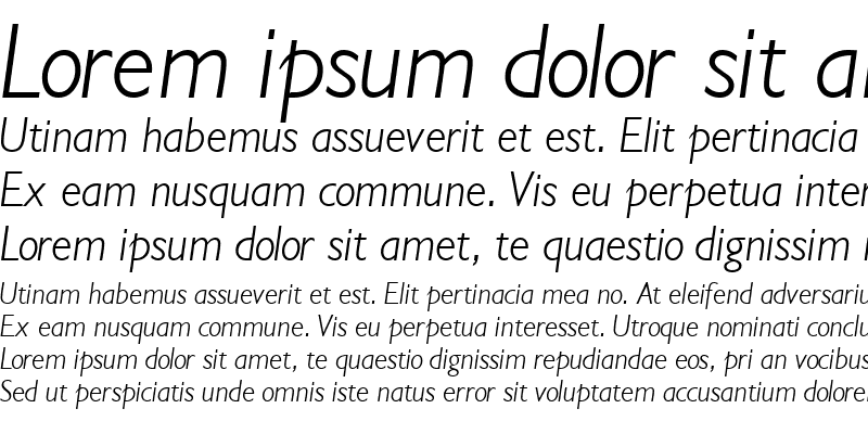 Sample of IdiomLightSSK Italic