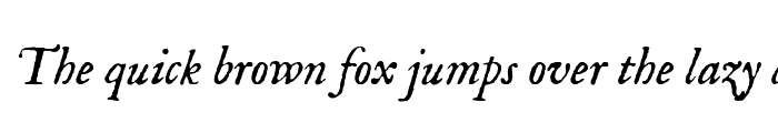 Preview of IM FELL English Italic