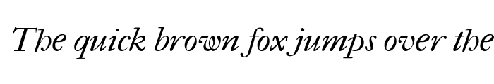 Preview of IM FELL French Canon Italic