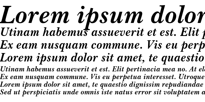 Sample of Imperial Bold Italic