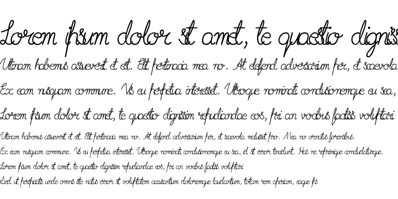 Sample of Imrans School 2 Italic