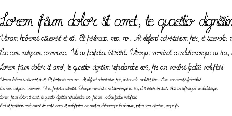 Sample of Imrans School Italic