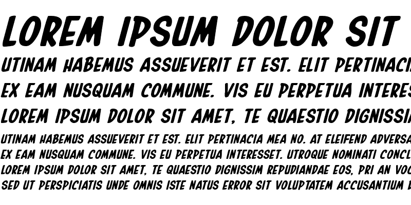 Sample of In-House Edition Expanded Italic Expanded Italic