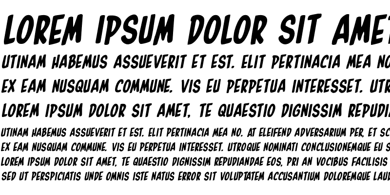 Sample of In-House Edition Rotalic Italic