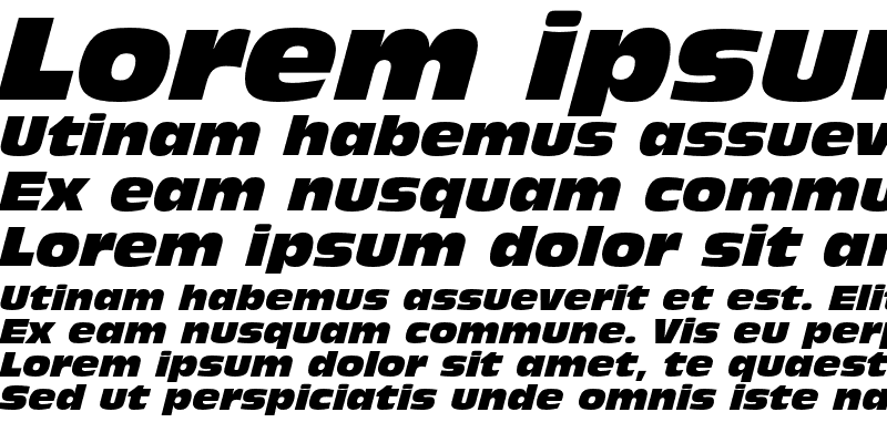 Sample of Incised 901 Nord Italic