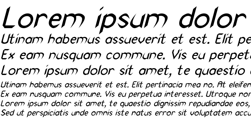 Sample of Indio Italic