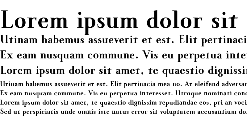 Sample of Indispose Bold