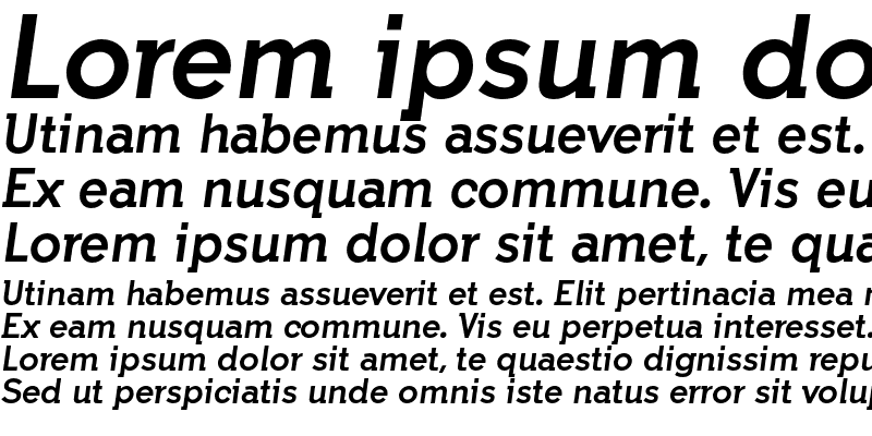 Sample of Indulta SemiSerif Italic FFP