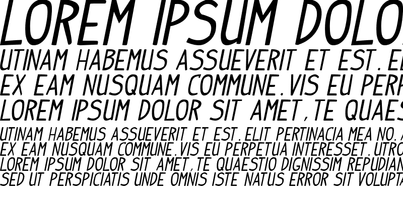 Sample of Indy Pimp Italic
