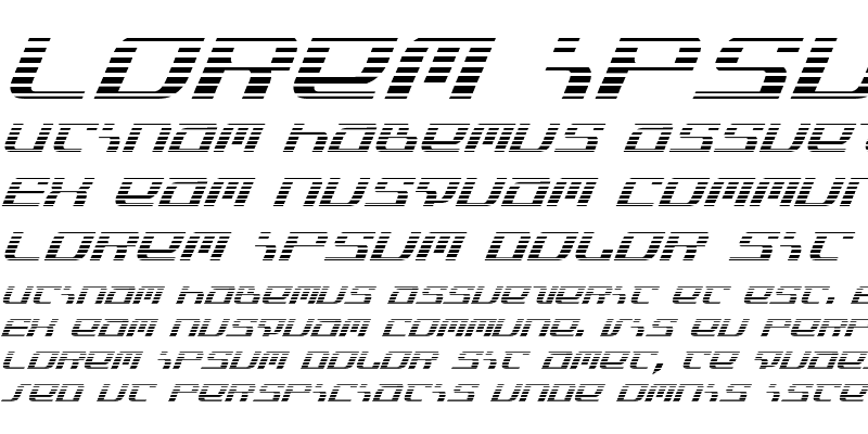Sample of Infinity Formula Gradient Ital Gradient Italic