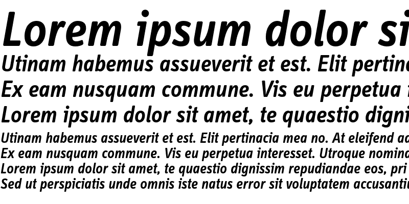 Sample of InfoDispSemiboldTf Italic