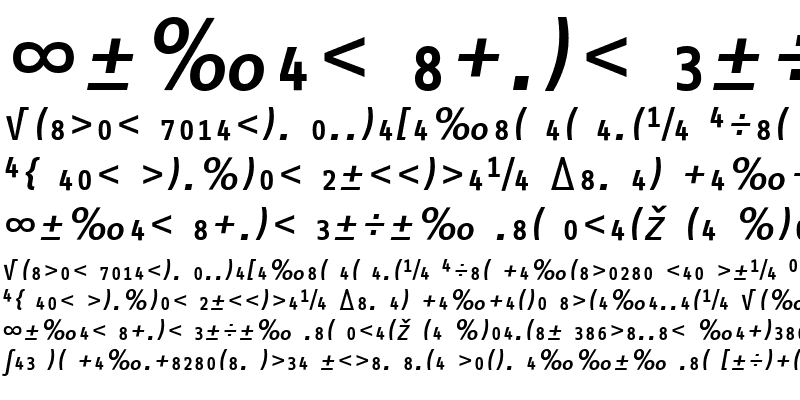 Sample of InfoOffic Medium Italic