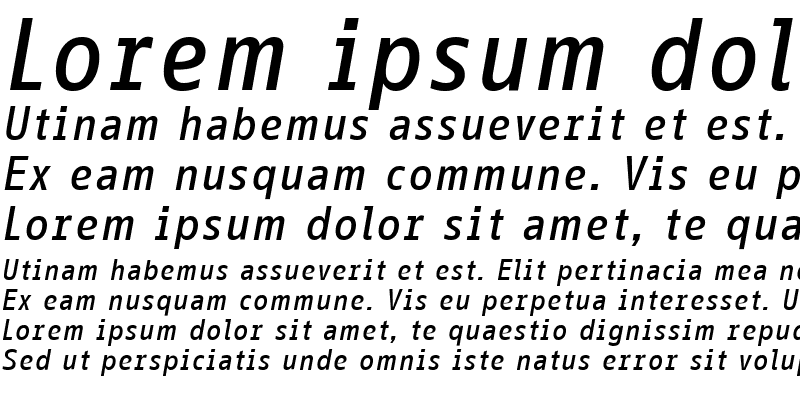Sample of InfoOffice Medium Italic