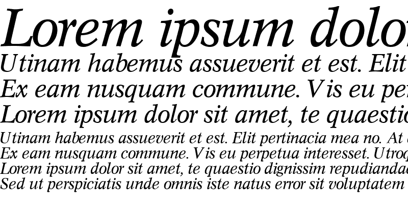 Sample of InformaticsSSK Italic