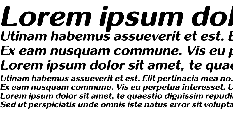 Sample of inglobal Bold Italic