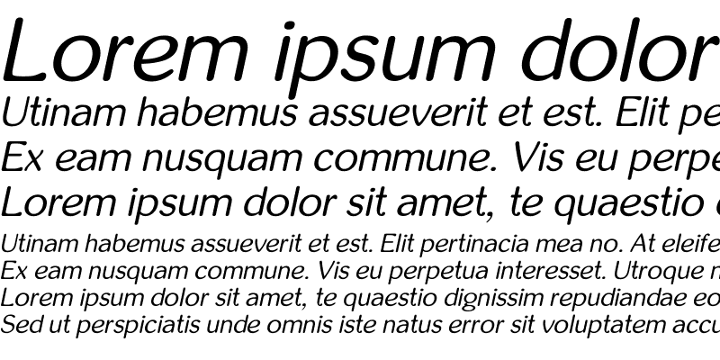 Sample of inglobal Italic