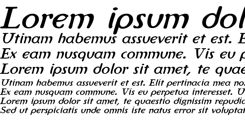 Sample of Ingriana Bold Italic