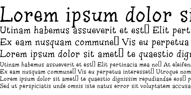 Sample of InkyDoo_Serif_TRIAL