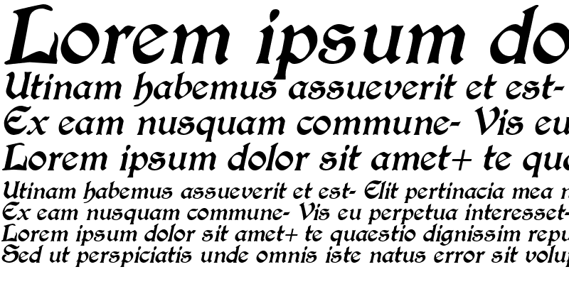 Sample of Innkeeper Italic