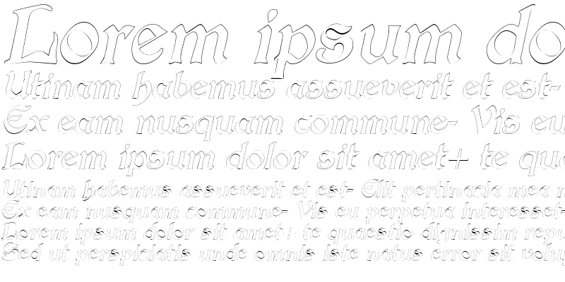 Sample of InnkeeperOutline Italic