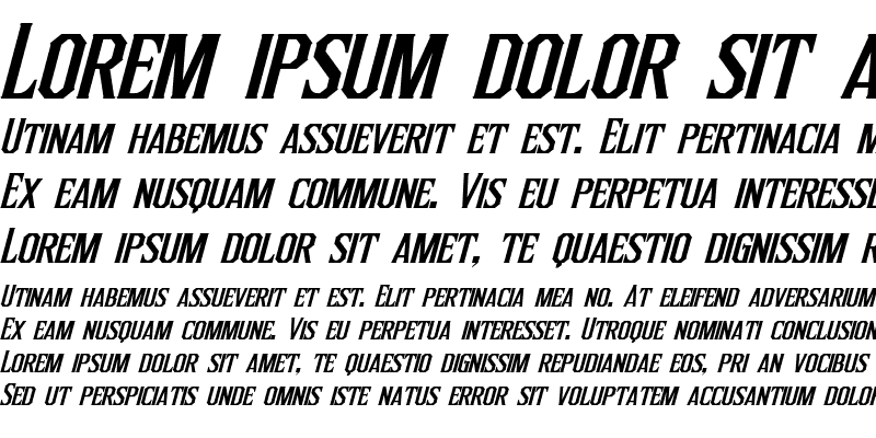 Sample of Inquisitor Italic
