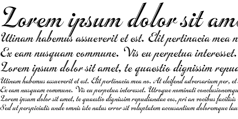 Sample of Inscription Plain Regular