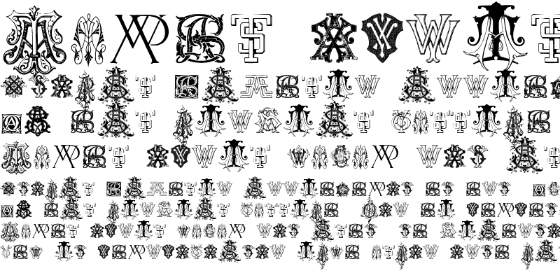 Sample of Intellecta Monograms Random Samples Nine Regular