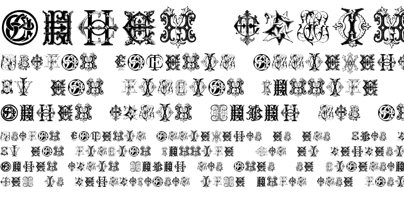 Sample of Intellecta Monograms Random Samples Twelve Regular
