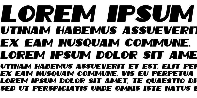 Sample of Intransitive Italic