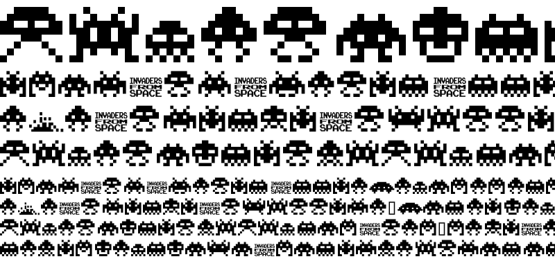 Sample of invaders from space invaders from space