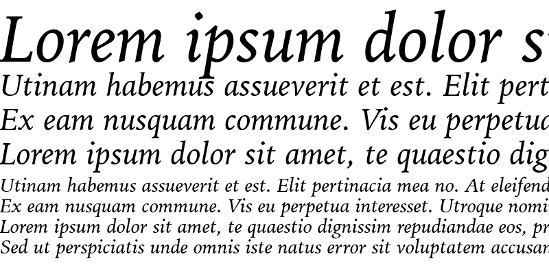 Sample of IowanOldSt BT Italic
