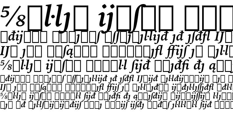 Sample of IowanOldSt Ext BT Bold Italic Extension