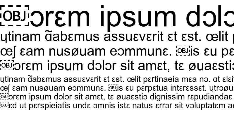 Sample of IPA Font Regular