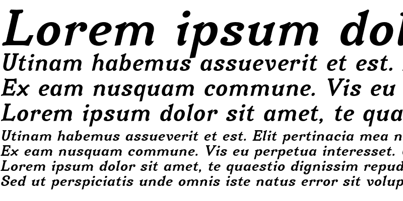 Sample of Irianis ADF Std Bold Italic