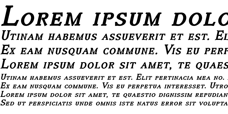 Sample of Irianis ADF Style Std Bold Italic