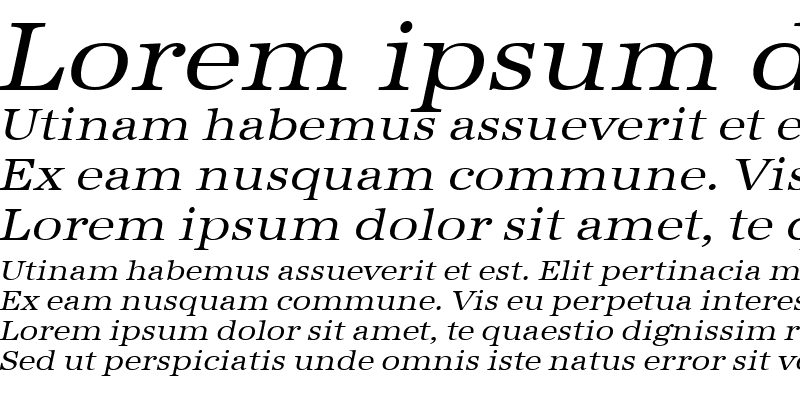 Sample of IrisBeckerExtended Italic