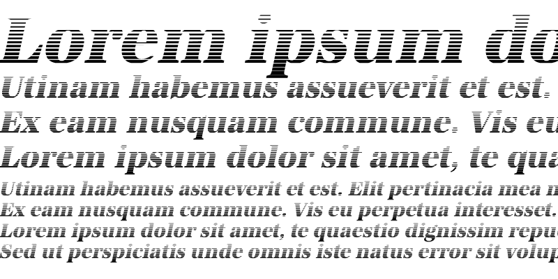 Sample of IrisBeckerGradientC-ExBold Italic