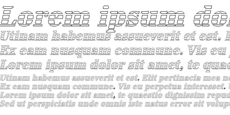 Sample of IrisBeckerGradoN-ExBold Italic