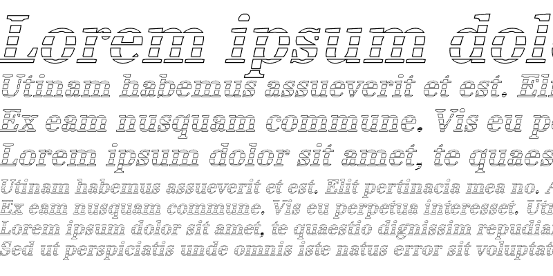 Sample of IrisBeckerGradoN-Medium Italic