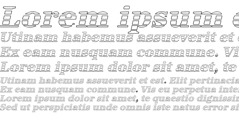 Sample of IrisBeckerGradoW-ExBold Italic