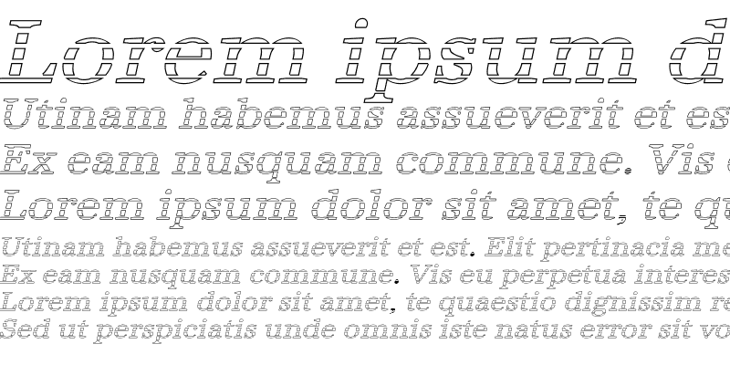 Sample of IrisBeckerGradoW Italic