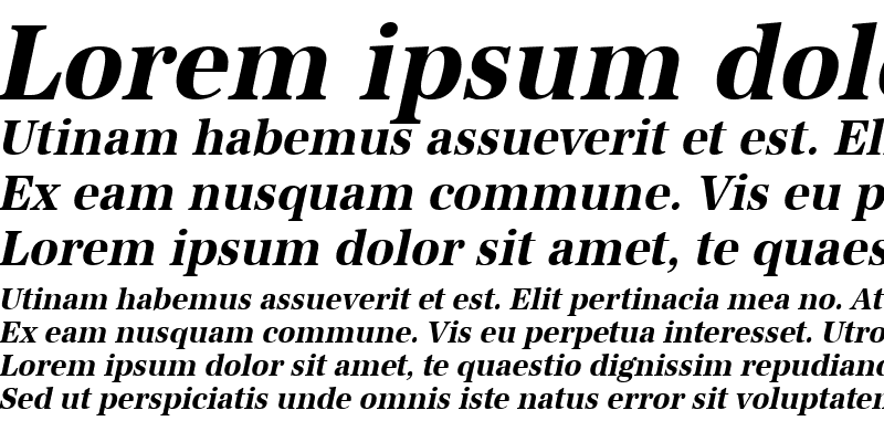 Sample of IrisBeckerNarrow Bold Italic