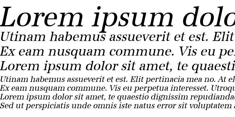 Sample of IrisBeckerNarrow Italic